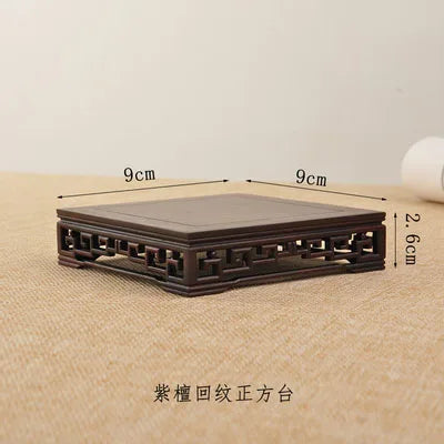 Classical rectangular Rosewood flowerpots, vases, Jade, rare stones, Buddha statues, tea sets,ornaments, solid wood bases