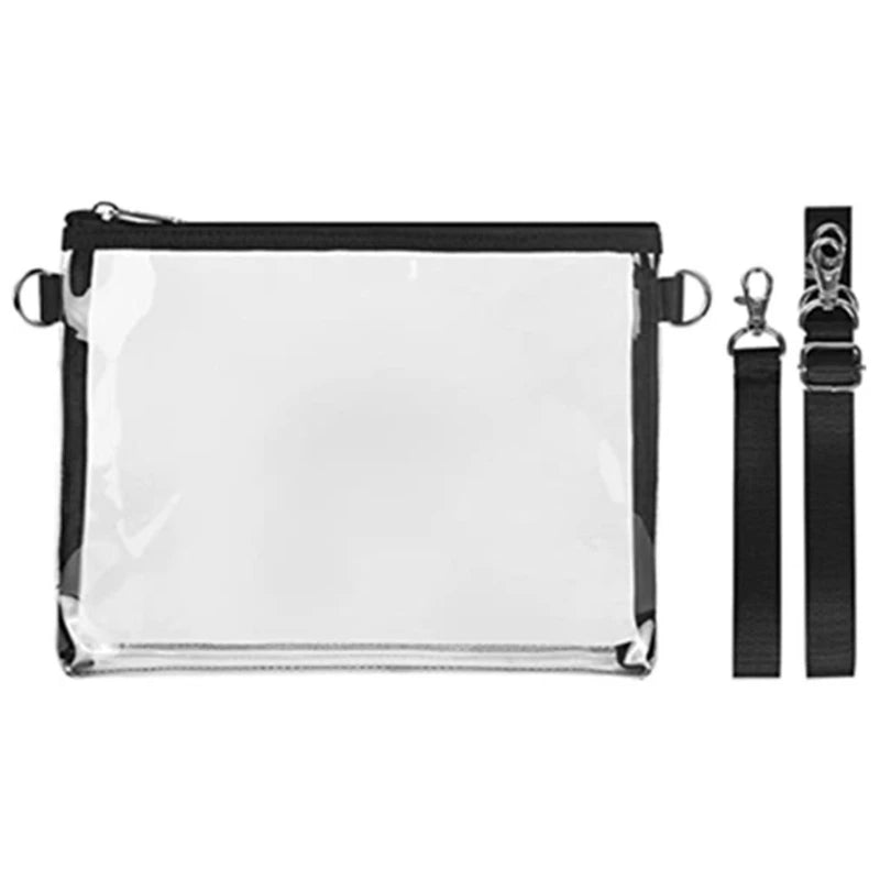 Clear Travel Shoulder Crossbody Bags with Adjustable Strap for Men Women Work Concert Sports Bag
