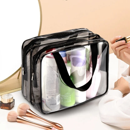 Clear Travel Toiletry Makeup Bag Multifunction Cosmetic Organizer Storage Pouch