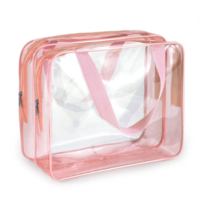 Clear Travel Toiletry Makeup Bag Multifunction Cosmetic Organizer Storage Pouch