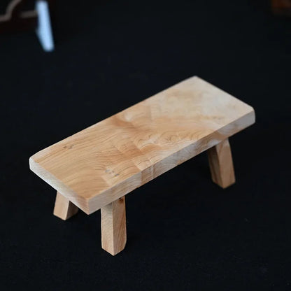 Cliff cypress wood carving creative small bench table small decoration interior decoration personality decoration wood carving