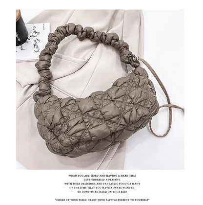Cloud pleats, armpit bag, casual dumpling bag, one-shoulder crossbody bag, women