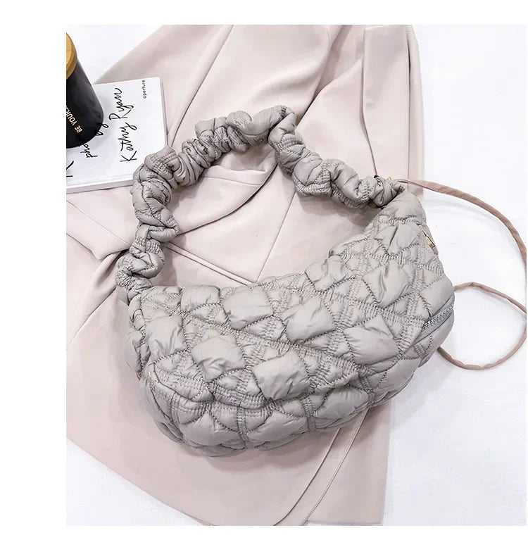 Cloud pleats, armpit bag, casual dumpling bag, one-shoulder crossbody bag, women