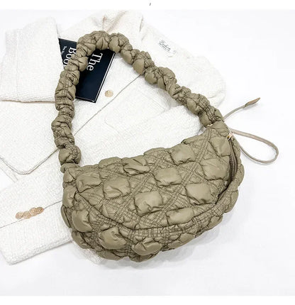 Cloud pleats, armpit bag, casual dumpling bag, one-shoulder crossbody bag, women
