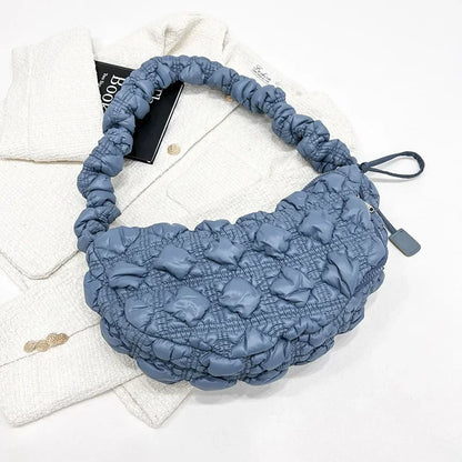 Cloud pleats, armpit bag, casual dumpling bag, one-shoulder crossbody bag, women