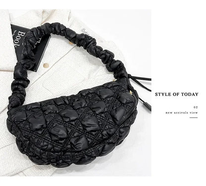 Cloud pleats, armpit bag, casual dumpling bag, one-shoulder crossbody bag, women