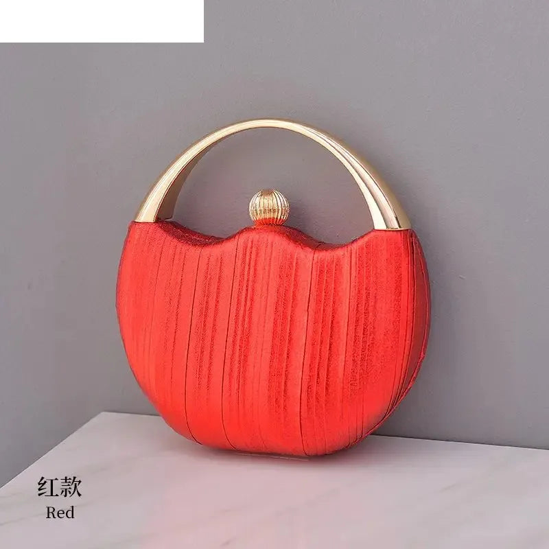 Clutch Bag Luxury Handbags For Women Elegant Round Shoulder Bag Female Small Party Evening Clutch Bag Purse Sac A Main