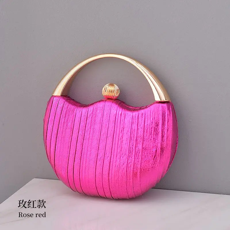 Clutch Bag Luxury Handbags For Women Elegant Round Shoulder Bag Female Small Party Evening Clutch Bag Purse Sac A Main