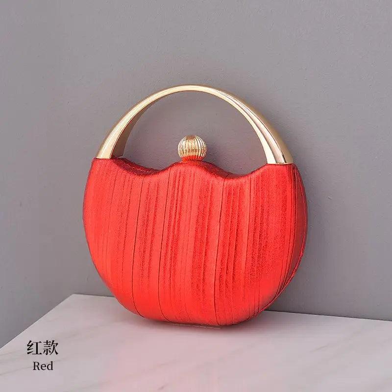 Clutch Bag Luxury Handbags For Women Elegant Round Shoulder Bag Female Small Party Evening Clutch Bag Purse Sac A Main