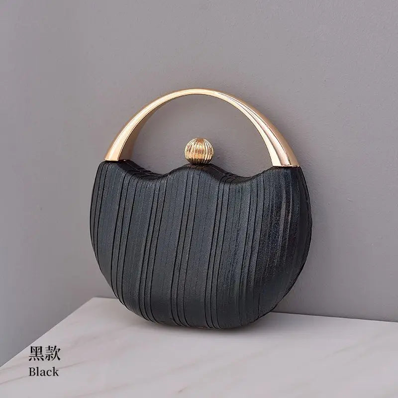 Clutch Bag Luxury Handbags For Women Elegant Round Shoulder Bag Female Small Party Evening Clutch Bag Purse Sac A Main