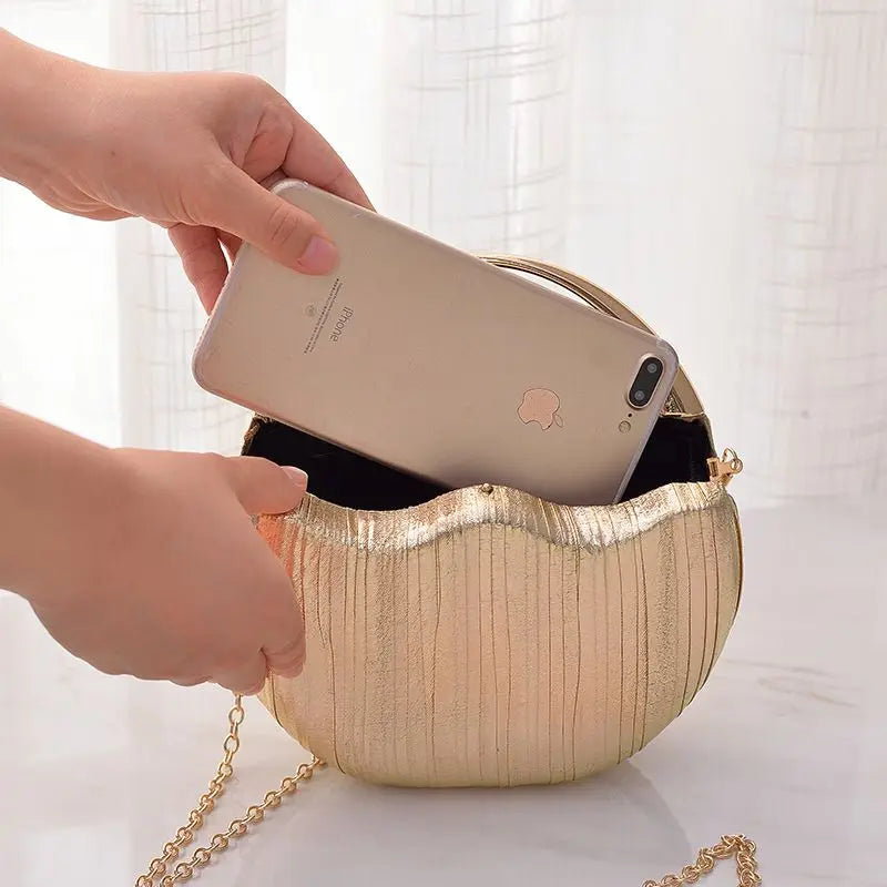 Clutch Bag Luxury Handbags For Women Elegant Round Shoulder Bag Female Small Party Evening Clutch Bag Purse Sac A Main