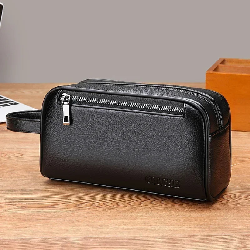 Clutch Male Bags Phone Quality High Leather Purses Clutches Travel Men Genuine Business Wallet Pack Fashion Anti-theft Card Coin