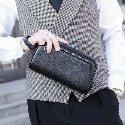 Clutch Male Bags Phone Quality High Leather Purses Clutches Travel Men Genuine Business Wallet Pack Fashion Anti-theft Card Coin
