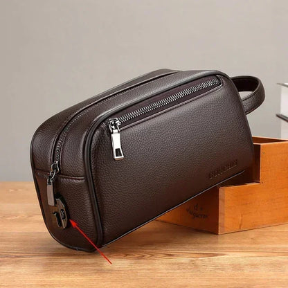 Clutch Male Bags Phone Quality High Leather Purses Clutches Travel Men Genuine Business Wallet Pack Fashion Anti-theft Card Coin