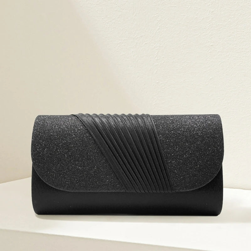 Clutch Purse Evening Bag Women Prom Sparkling Handbag With Detachable Chain