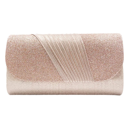Clutch Purse Evening Bag Women Prom Sparkling Handbag With Detachable Chain