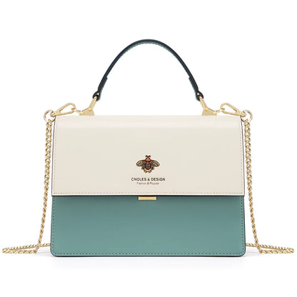 Cnoles Women Bee Shoulder Bag Versatile Chain Small Square Bag Women's Lady Brand Handbag Crossbody Bags