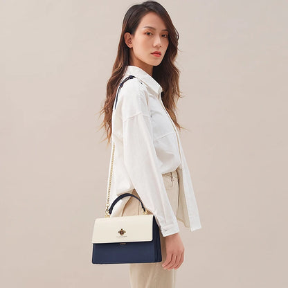 Cnoles Women Bee Shoulder Bag Versatile Chain Small Square Bag Women's Lady Brand Handbag Crossbody Bags