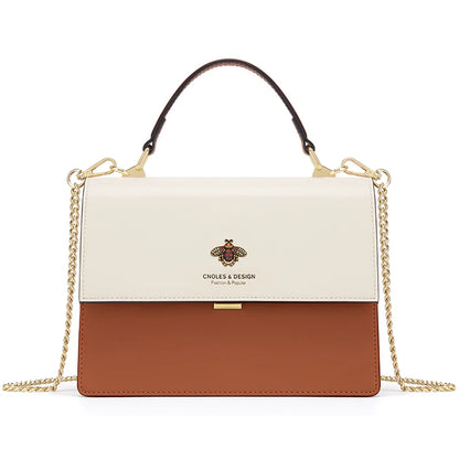 Cnoles Women Bee Shoulder Bag Versatile Chain Small Square Bag Women's Lady Brand Handbag Crossbody Bags