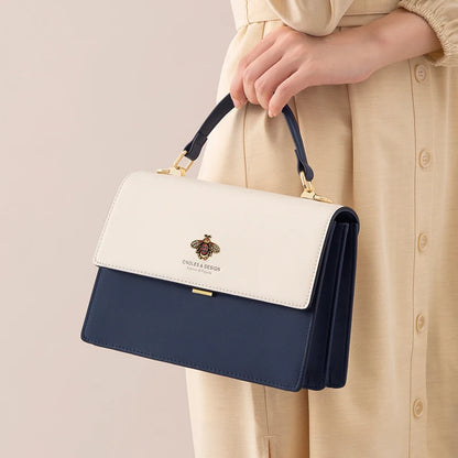 Cnoles Women Bee Shoulder Bag Versatile Chain Small Square Bag Women's Lady Brand Handbag Crossbody Bags