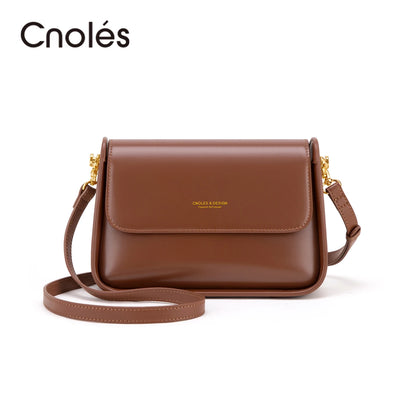Cnoles Women Shoulder Bags Designer Handbags Genuine Leather Cross body Bag Woman Small Purses Female Clutch Purse