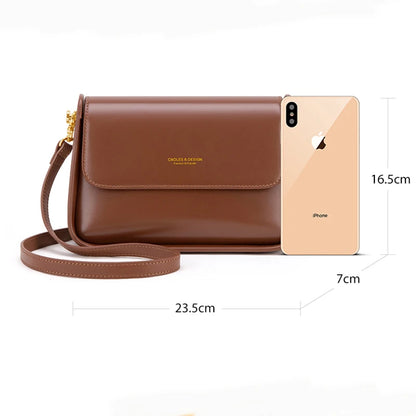 Cnoles Women Shoulder Bags Designer Handbags Genuine Leather Cross body Bag Woman Small Purses Female Clutch Purse