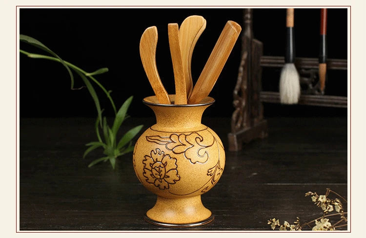 Coarse Pottery Tea Can Tea Set Accessories Traditional Tea Ceremony Six Gentleman Ceramic Teaware Tool Suit Tea Table Decoration