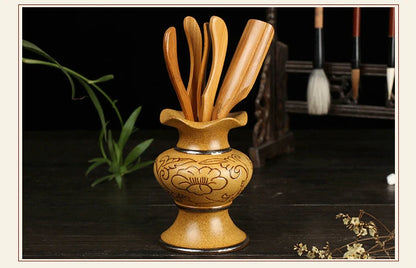 Coarse Pottery Tea Can Tea Set Accessories Traditional Tea Ceremony Six Gentleman Ceramic Teaware Tool Suit Tea Table Decoration