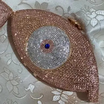 Cocktail Party Grey AB Evil Eyes Handbag Woman Diamond Crystal Cocktail Prom Evening Purse Wedding Bridal Banquet Rhinestone Bag