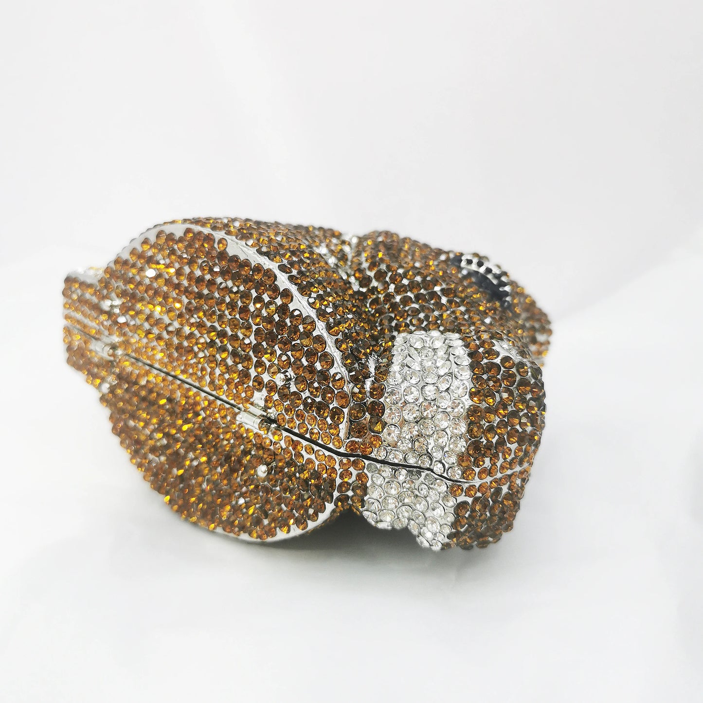Cocktail Prom Horse Shape Diamond Woman Handbag Brown Crystal Wedding Bridal Party Evening Bag Dinner Banquet Female Stone Purse
