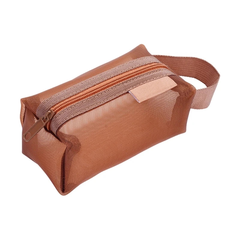 Coin Purse Mesh Wallet Solid Color Coin Bag for Women Small Key Bag Lipsticks Headset Zipper Wallet Holiday Gifts