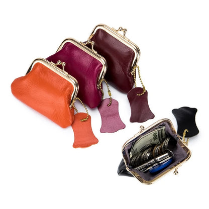 Coin Purse for Women Fashion Purse Solid Color Small Wallets Kiss Lock Wallets