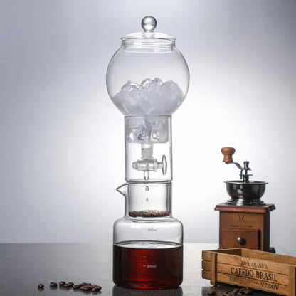 Cold Brew Coffee Maker Pot Set Drip Filter Ecocoffee Iced Tools Barista Hand-made Glass Coffee Maker Household Pour Over Kettle