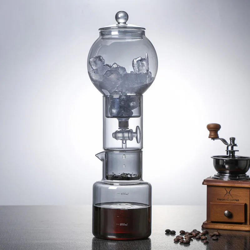 Cold Brew Coffee Maker Pot Set Drip Filter Ecocoffee Iced Tools Barista Hand-made Glass Coffee Maker Household Pour Over Kettle