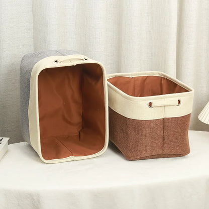 Collapsible Dog Toy Storage Basket Bin with Personalized Pet's Name Rectangular Box Chest Organizer for Dog Apparel& Accessories