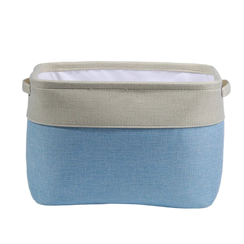 Collapsible Dog Toy Storage Basket Bin with Personalized Pet's Name Rectangular Box Chest Organizer for Dog Apparel& Accessories