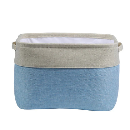 Collapsible Dog Toy Storage Basket Bin with Personalized Pet's Name Rectangular Box Chest Organizer for Dog Apparel& Accessories