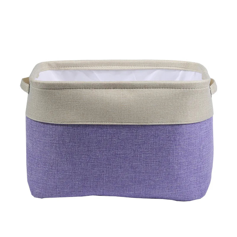 Collapsible Dog Toy Storage Basket Bin with Personalized Pet's Name Rectangular Box Chest Organizer for Dog Apparel& Accessories