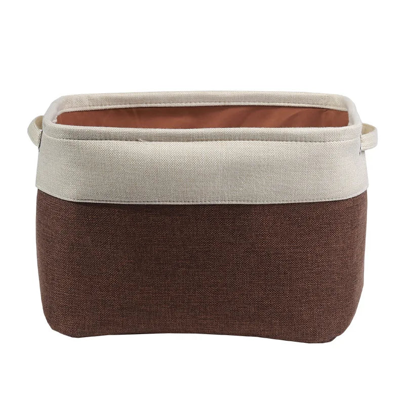 Collapsible Dog Toy Storage Basket Bin with Personalized Pet's Name Rectangular Box Chest Organizer for Dog Apparel& Accessories