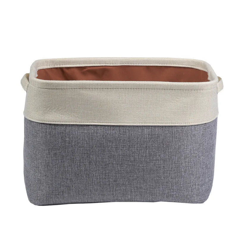 Collapsible Dog Toy Storage Basket Bin with Personalized Pet's Name Rectangular Box Chest Organizer for Dog Apparel& Accessories