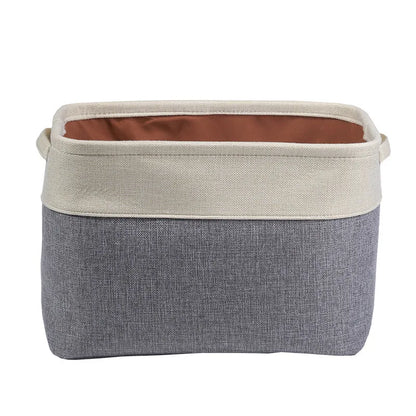 Collapsible Dog Toy Storage Basket Bin with Personalized Pet's Name Rectangular Box Chest Organizer for Dog Apparel& Accessories