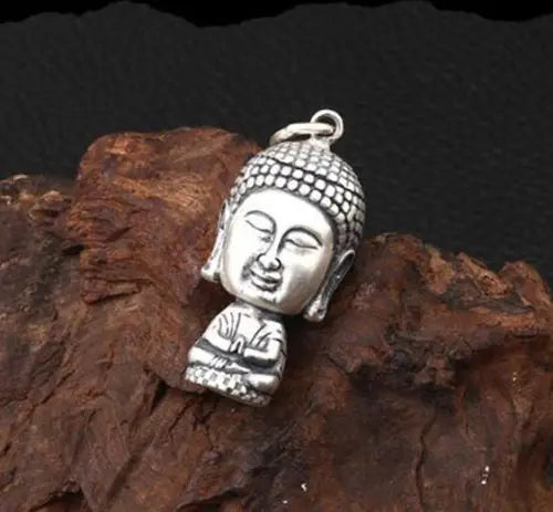 Collectable Chinese Tibetan Silver Carving Sakyamuni Buddha Exquisite Small Statues