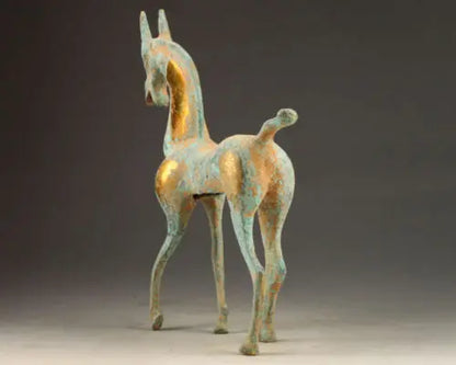 Collectables! China Old Dynasty Beautiful Handcrafted old Bronze Horse Statue
