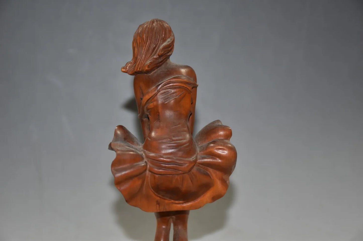 Collection Boxwood Wood Handwork Carving Beauty Statue