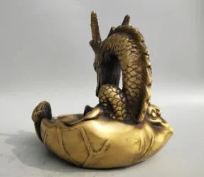Collection archaize brass dragon Backflow incense burner