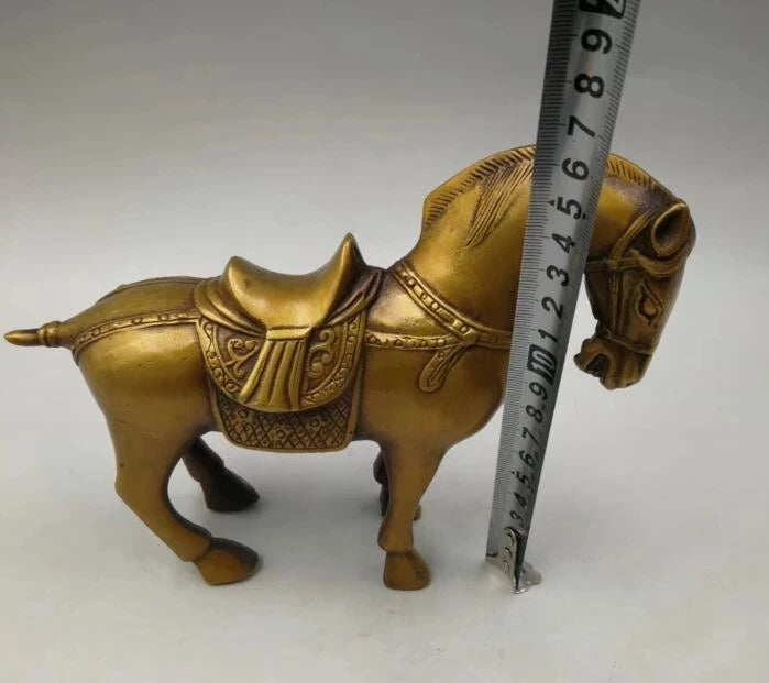 Collection archaize brass horses wealth crafts statue