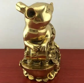 Collection fine workmanship brass Wealth mice crafts statue