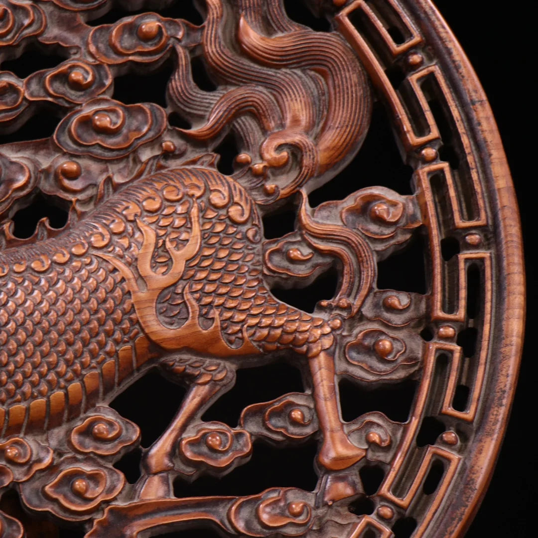 Collection of boxwood hand-carved auspicious kylin interstitial