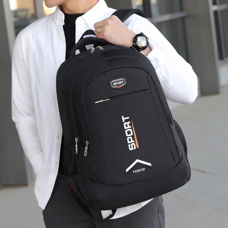 College Backpack Men Oxford Waterproof Large Capacity Business Laptop Computer Backpacks Boy Packsack Simple Travel Shoulder Bag