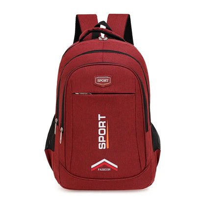 College Backpack Men Oxford Waterproof Large Capacity Business Laptop Computer Backpacks Boy Packsack Simple Travel Shoulder Bag